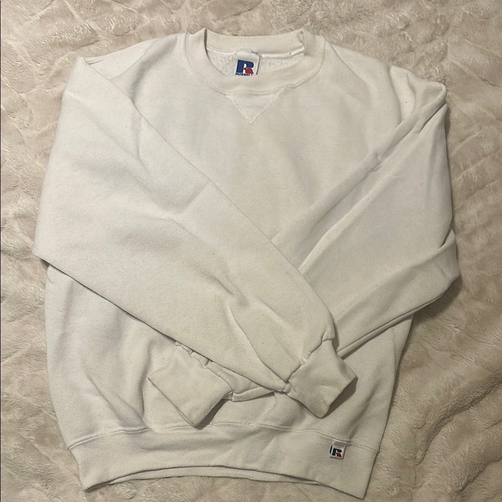 Russell Athletic Off-White Crewneck Sweatshirt - Men
